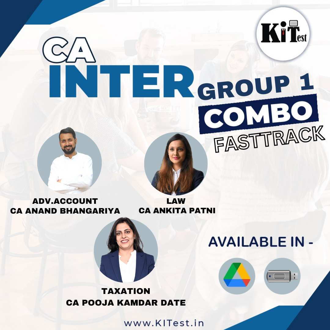 CA Inter New Syllabus COMBO GROUP I COMBO Fastrack Batch By CA Ankita Patni CA Anand Bhangariya CA Pooja Karmele Date